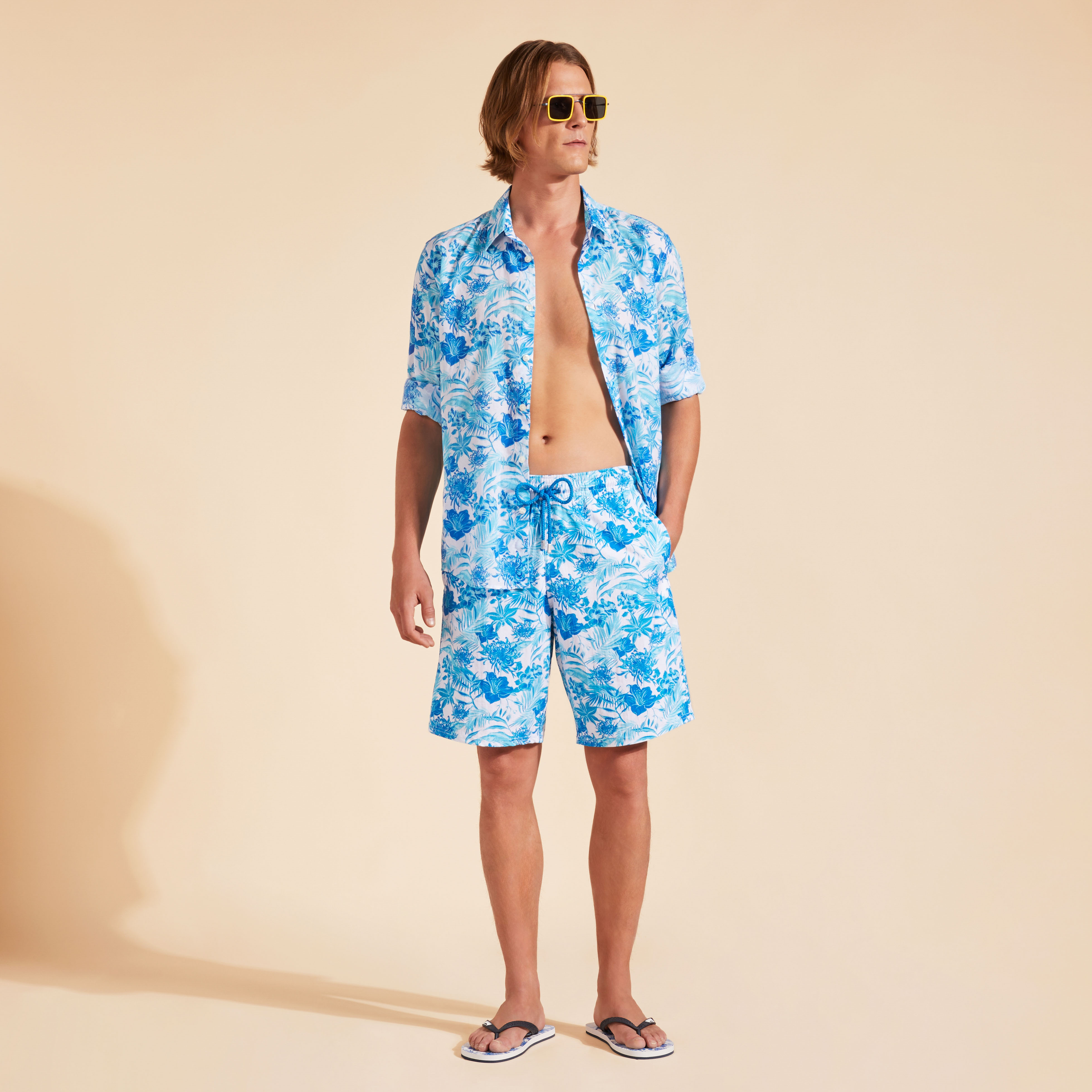 Maillot de Bain Long Homme Tahiti Flowers