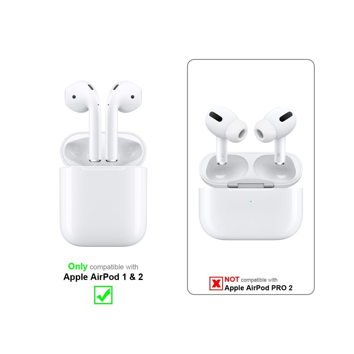 TPU AirPod etui Veske (blå)