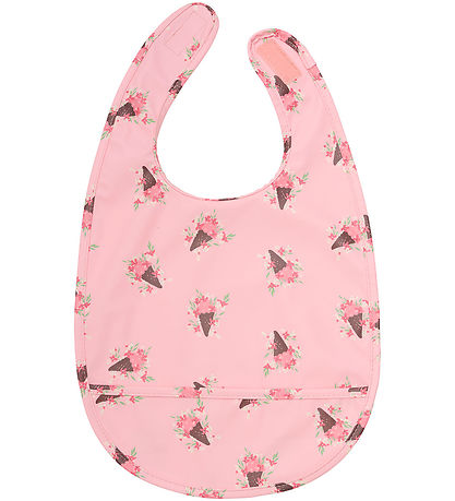 CeLaVi Lätzchen mit Auffangschale - PU - Peach Blossom