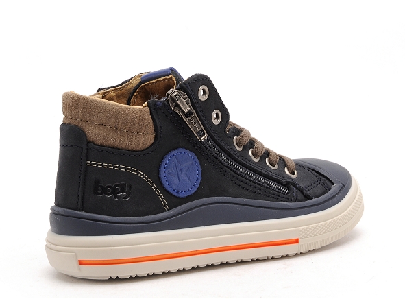 Bopy boots bottine enfant velvet bleu