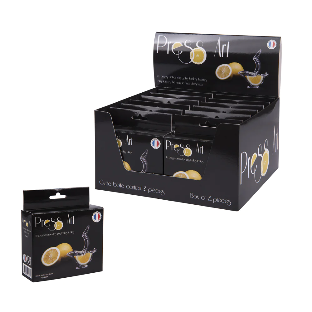 Boite de 2 presse citron de table Press'art