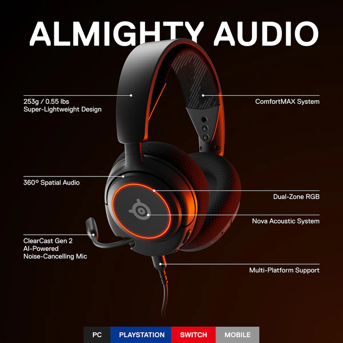 SteelSeries Arctis Nova 3 gaming headset