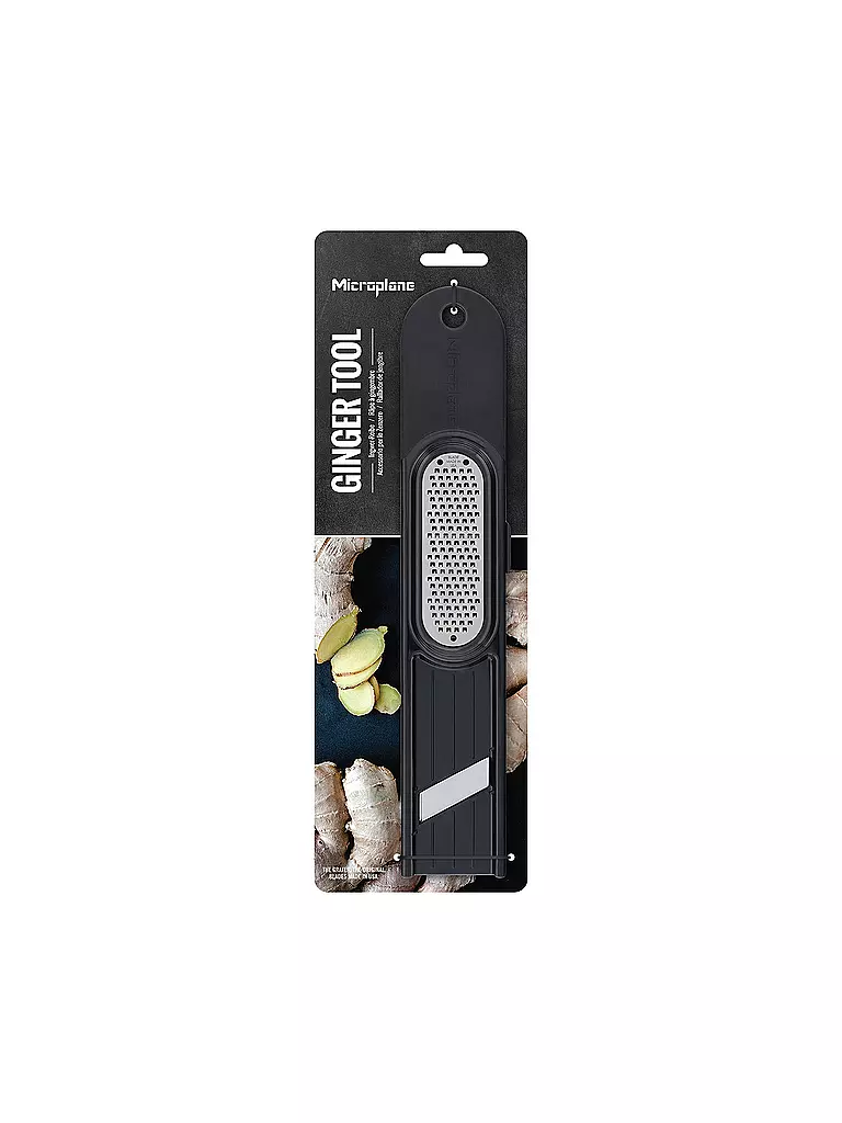 MICROPLANE Ingwer Reibe 3 in 1 Schwarz schwarz