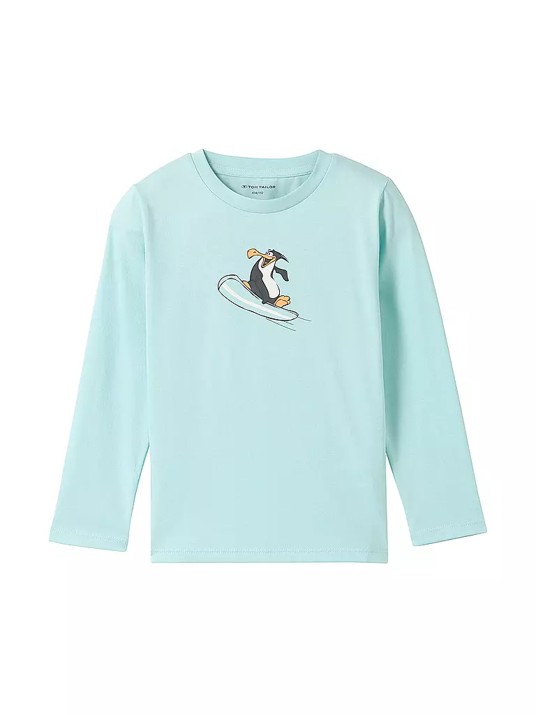 TOM TAILOR Jungen Langarmshirt  türkis