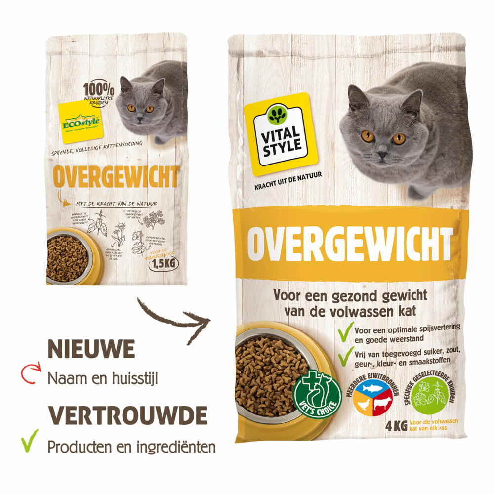 VITALstyle Kattenvoer Overgewicht 1,5 kg