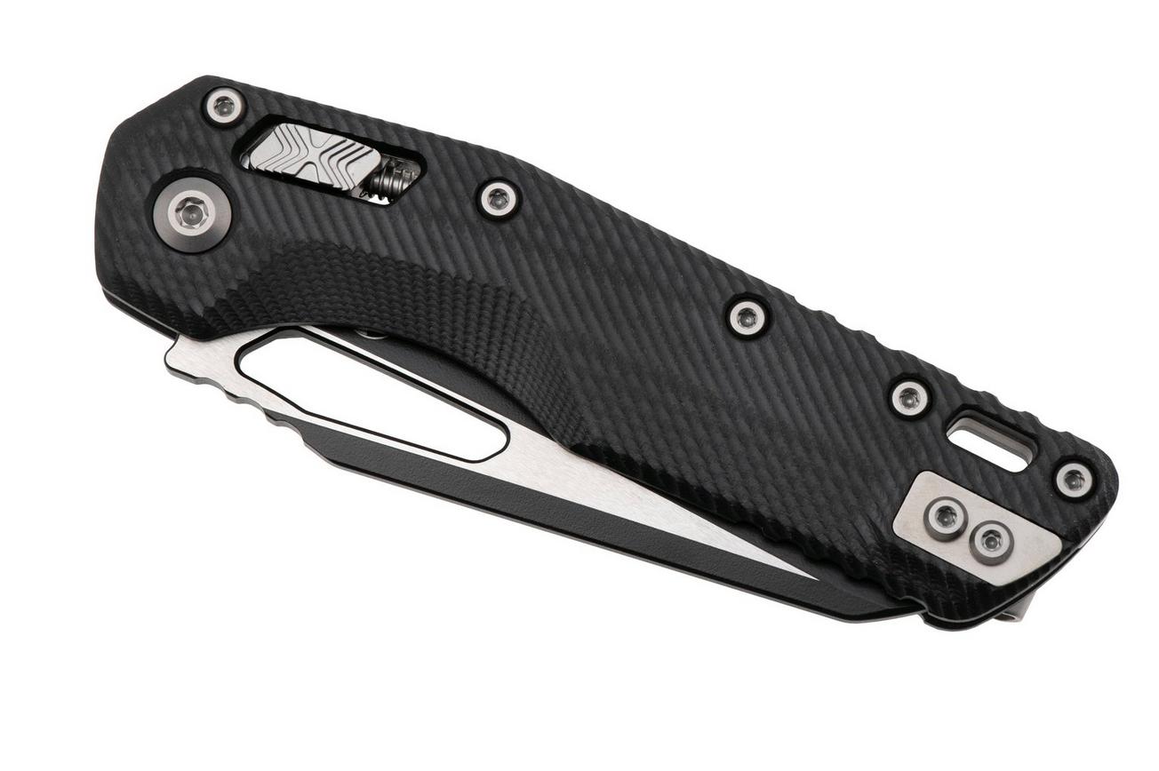 Microtech MSI Standard Issue 210-1FLGTBK, Two Tone Black M390MK, Fluted Black G10 zakmes