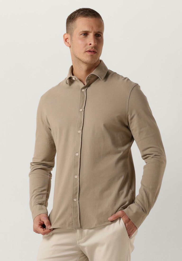 THE GOODPEOPLE beige the goodpeople casual overhemd strong