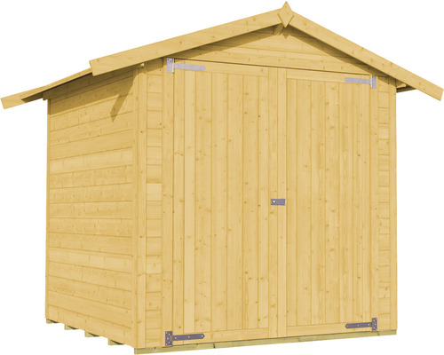 motorgarage weka La Cochera met vloer 240 x 273 cm gelakt