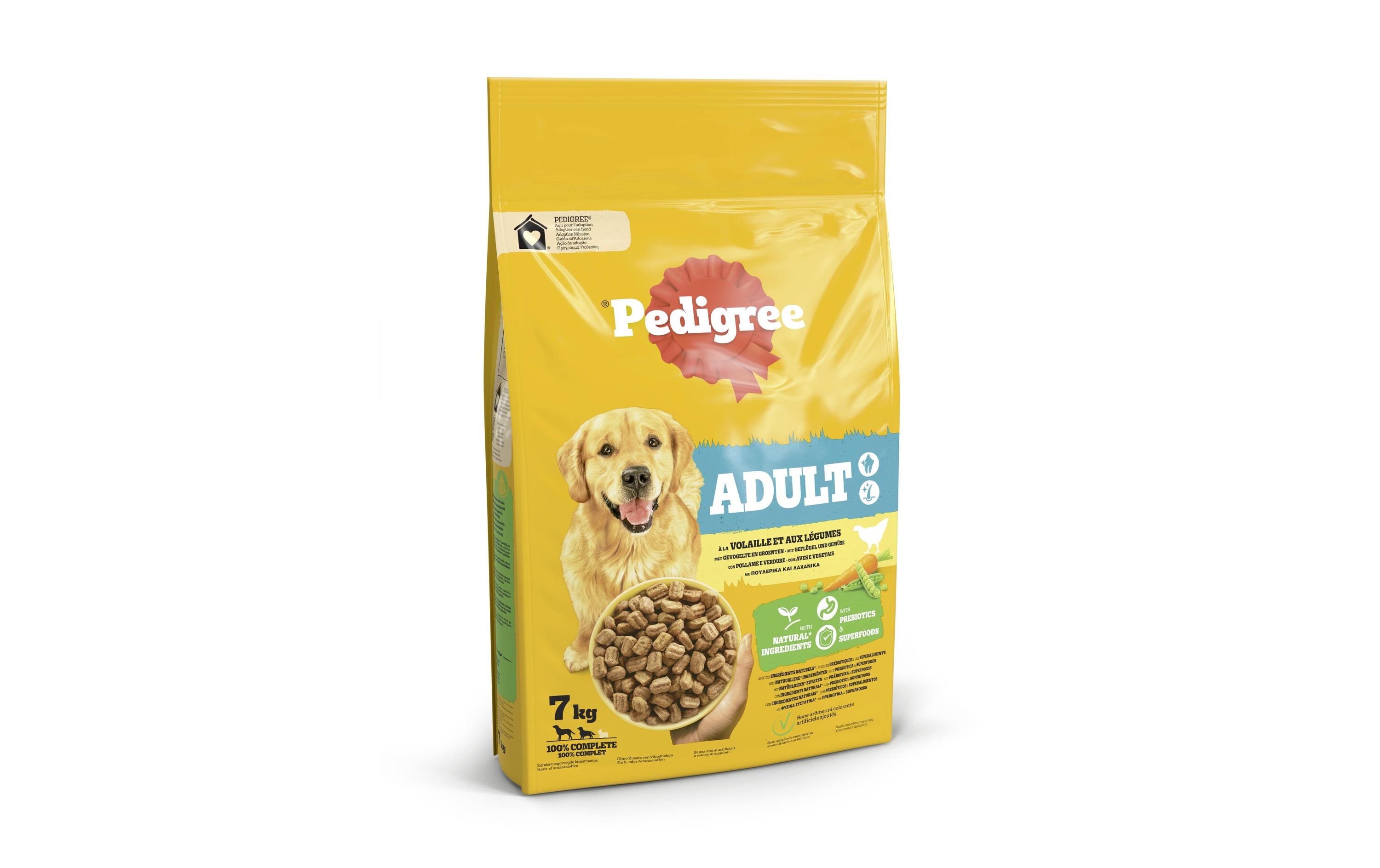 Trockenfutter Adult Geflügel & Gemüse, 7 kgAlleinfuttermittel für ausgewachsene Hunde