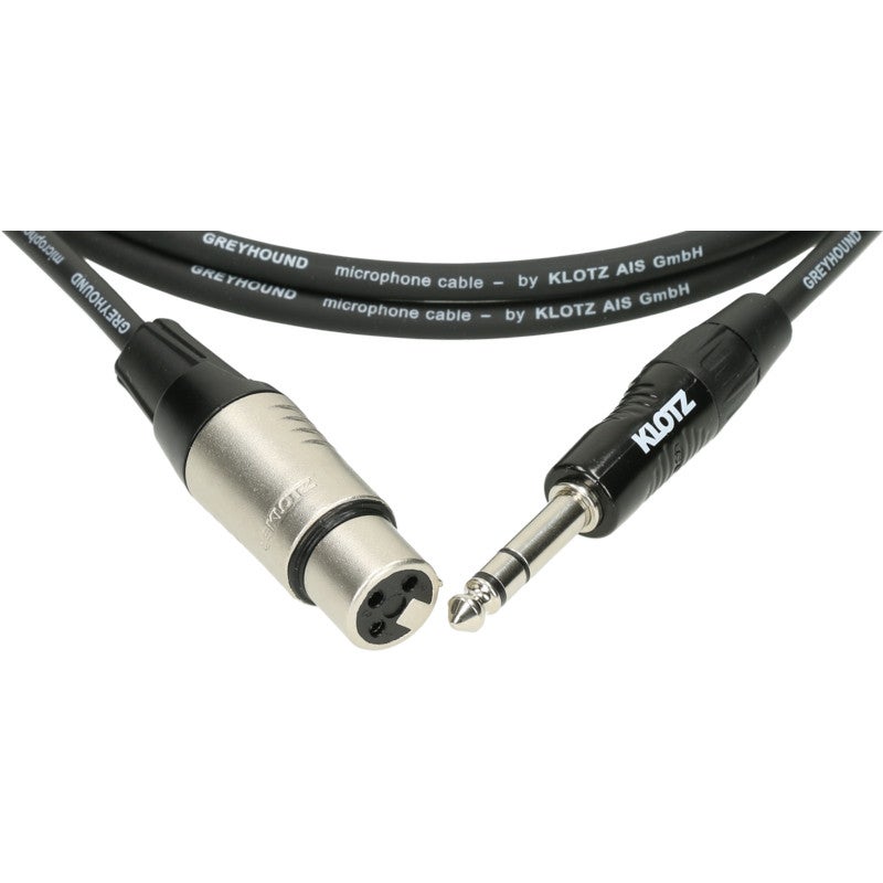 Klotz GRG1FP06.0 Greyhound audiokabel 3p female XLR - 3p 6.35mm jack 6m