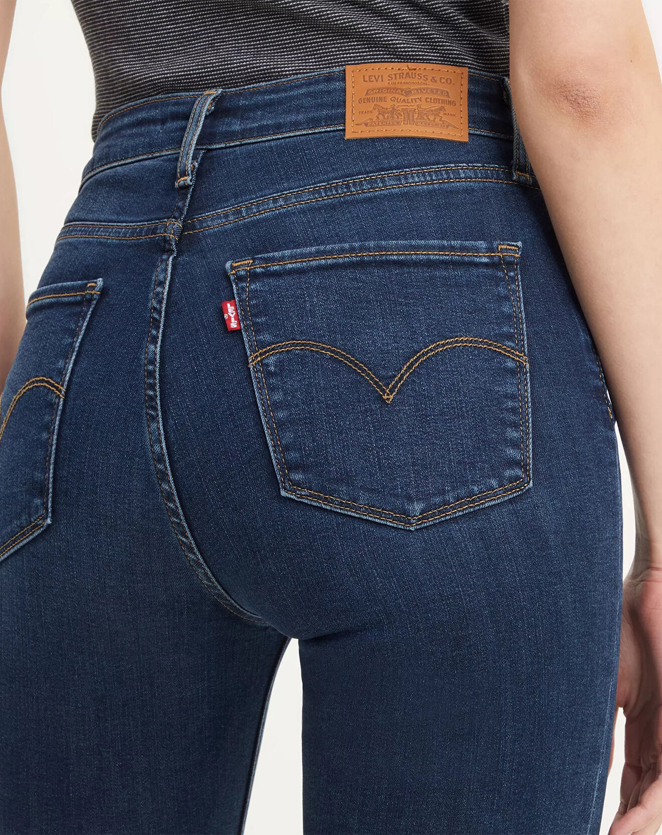 Levi's® Jean 721 High Rise Skinny taille haute bleu brut