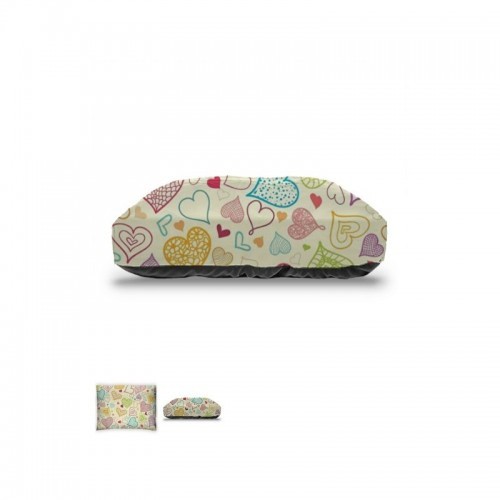 Cama para cachorro Love Desi amarela em formato de almofada