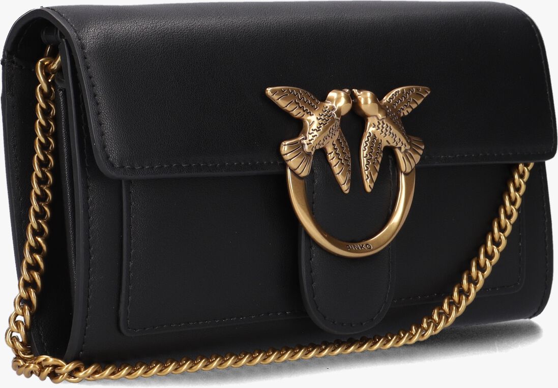 PINKO zwarte pinko schoudertas love one wallet