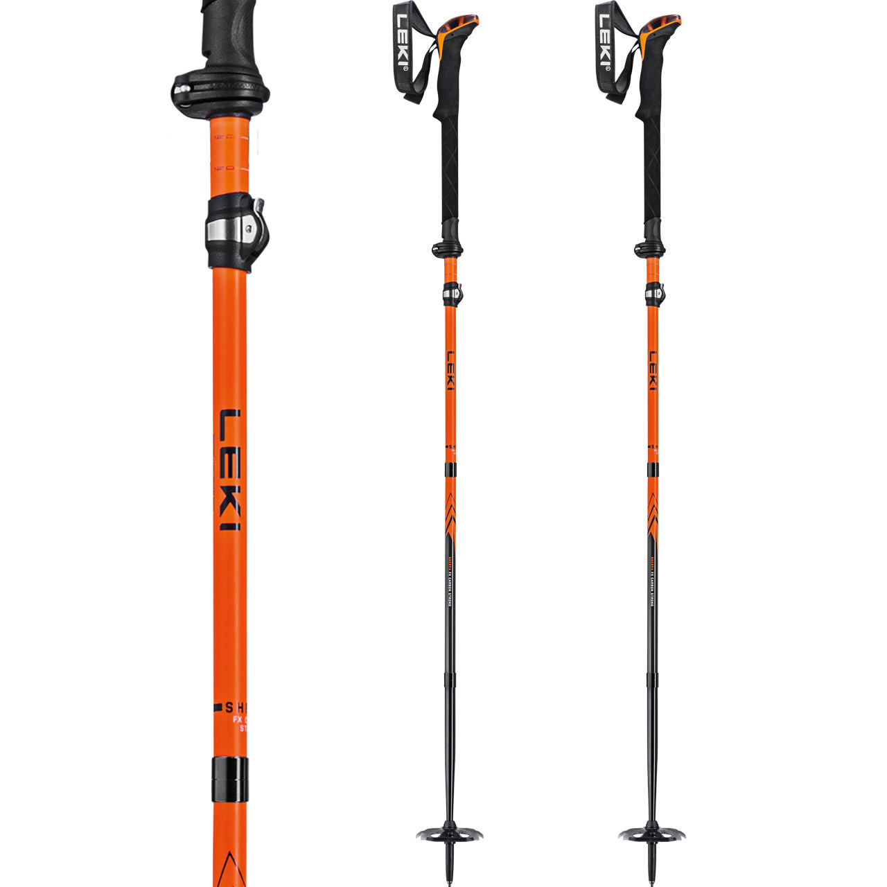 Leki Sherpa FX Carbon Strong orange/denimblue | Leki Alpin Skistöcke | Leki | L | MARKEN | XSPO