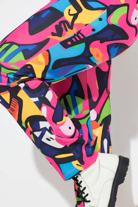 Joggpants, Loose Fit, Sweat, Alloverdruck, multicolor