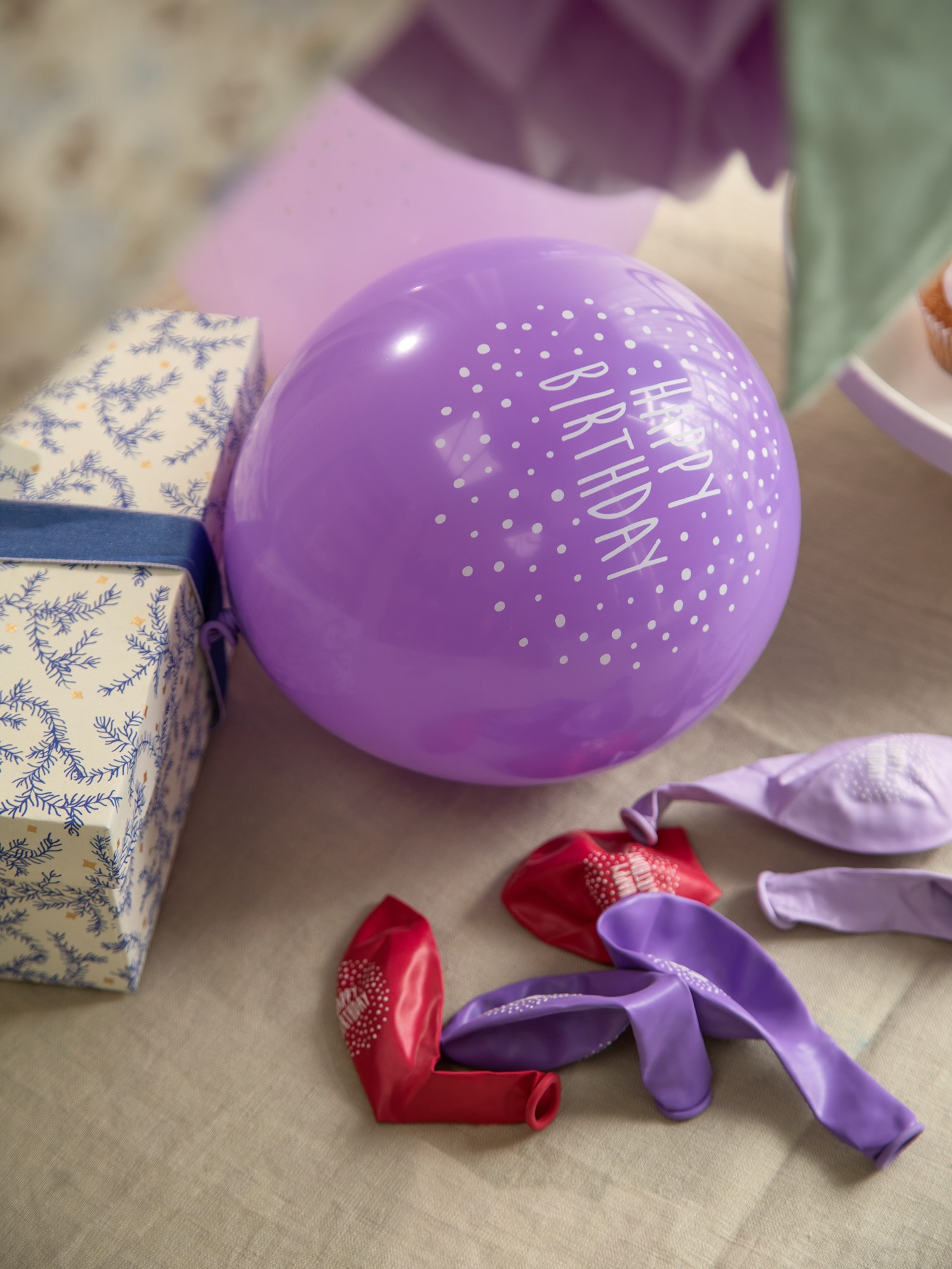 Fødselsdagsballoner Ø30 cm | Latex. 8 stk. | Lilac