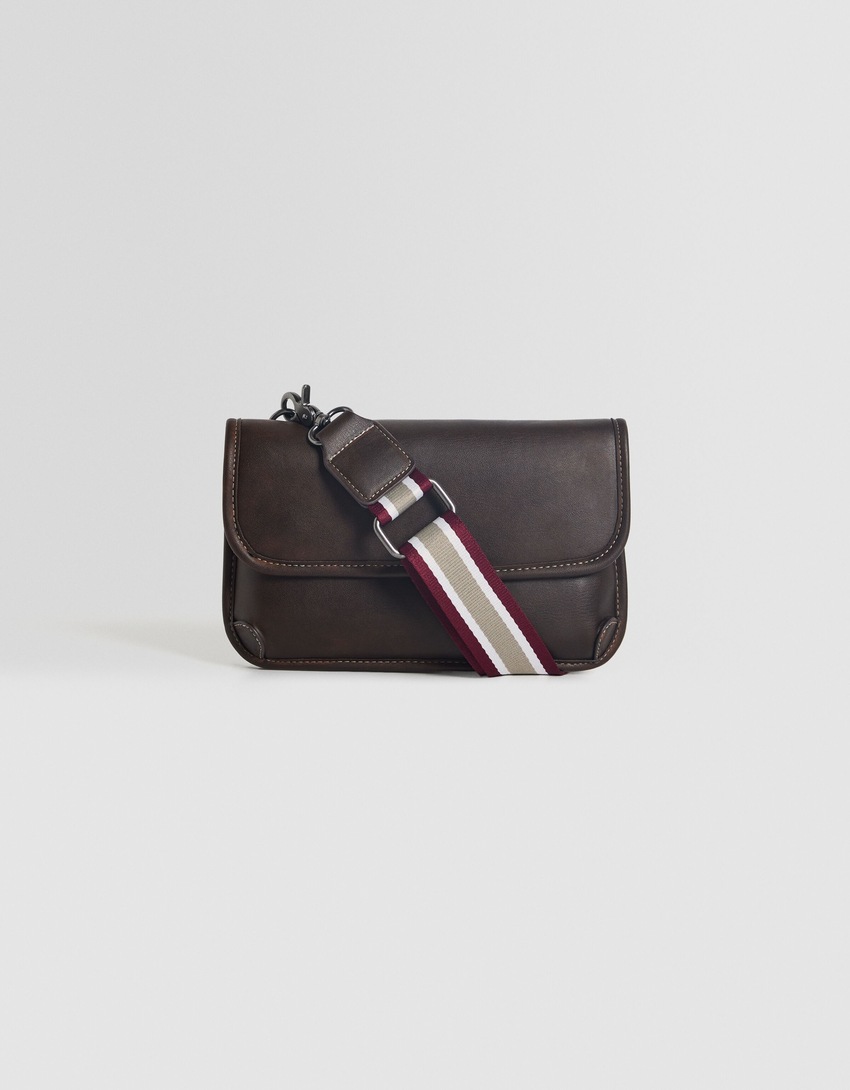 Bolsa transversal com alça colorida