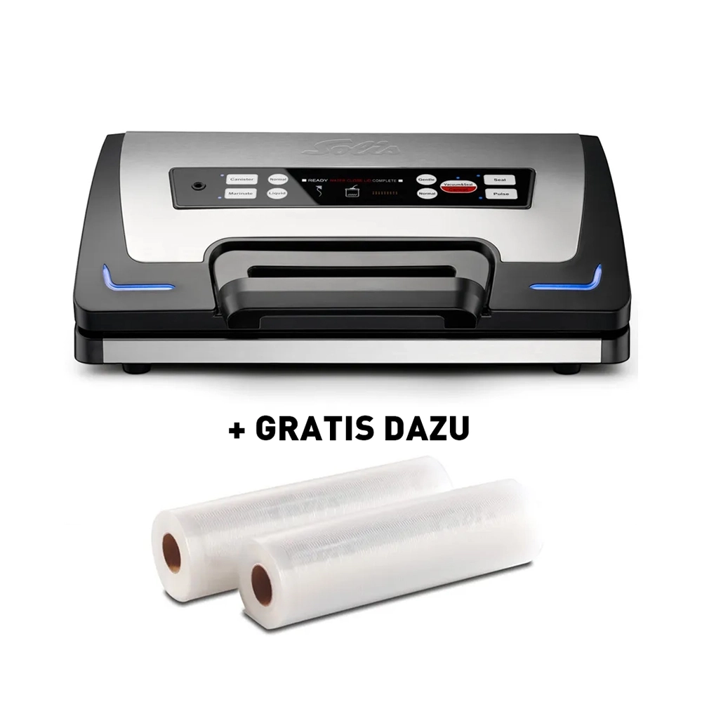 Solis Vakuumiergerät Wet & Dry Typ 5708 + 2 Gratis Rollen Vakuumierfolien