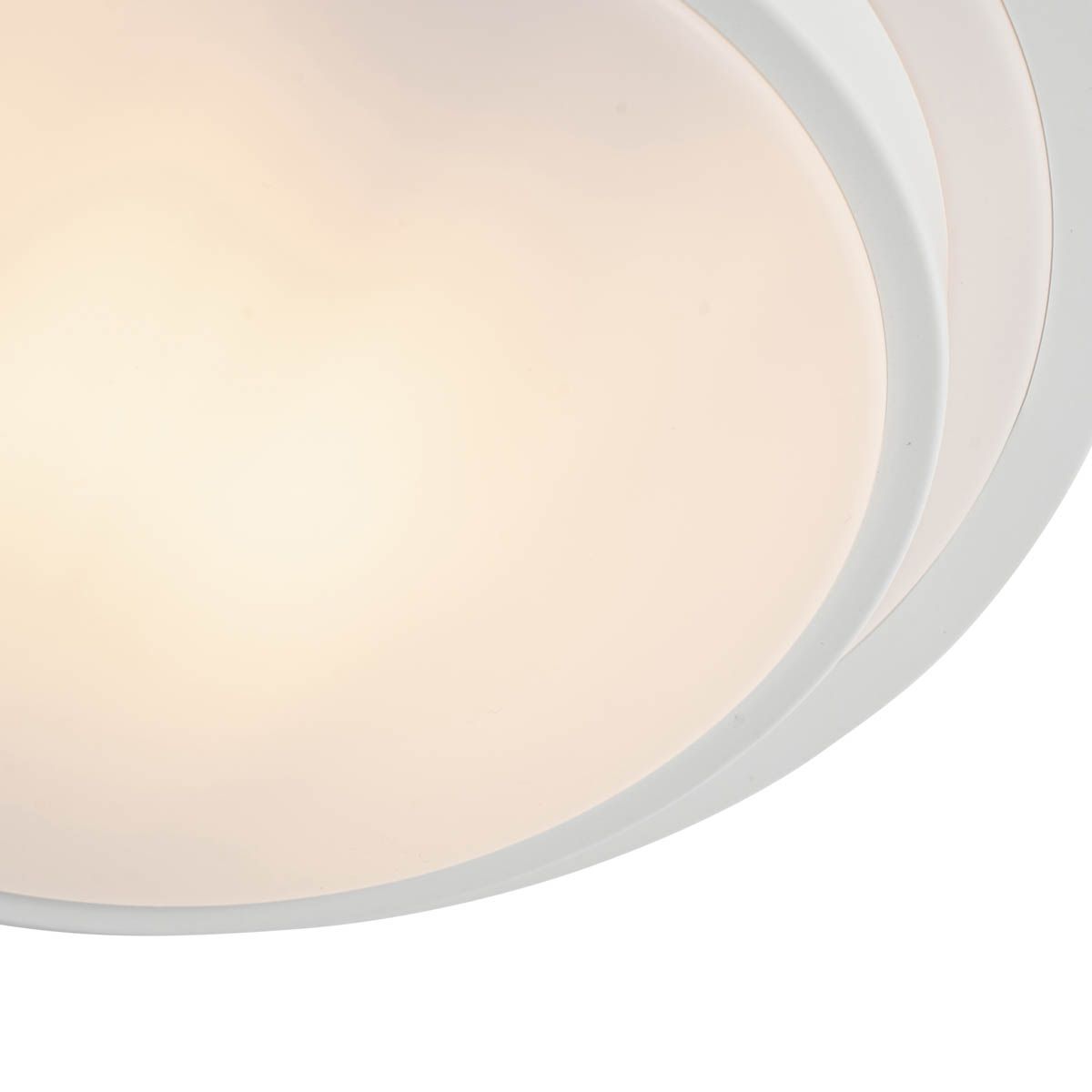 Moderne plafondlamp wit 25 cm IP44 - Walden