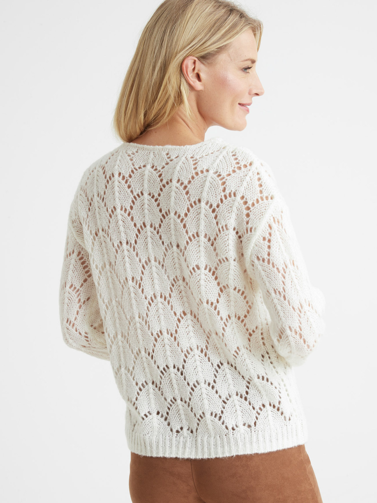 Pull avec mohair et laine