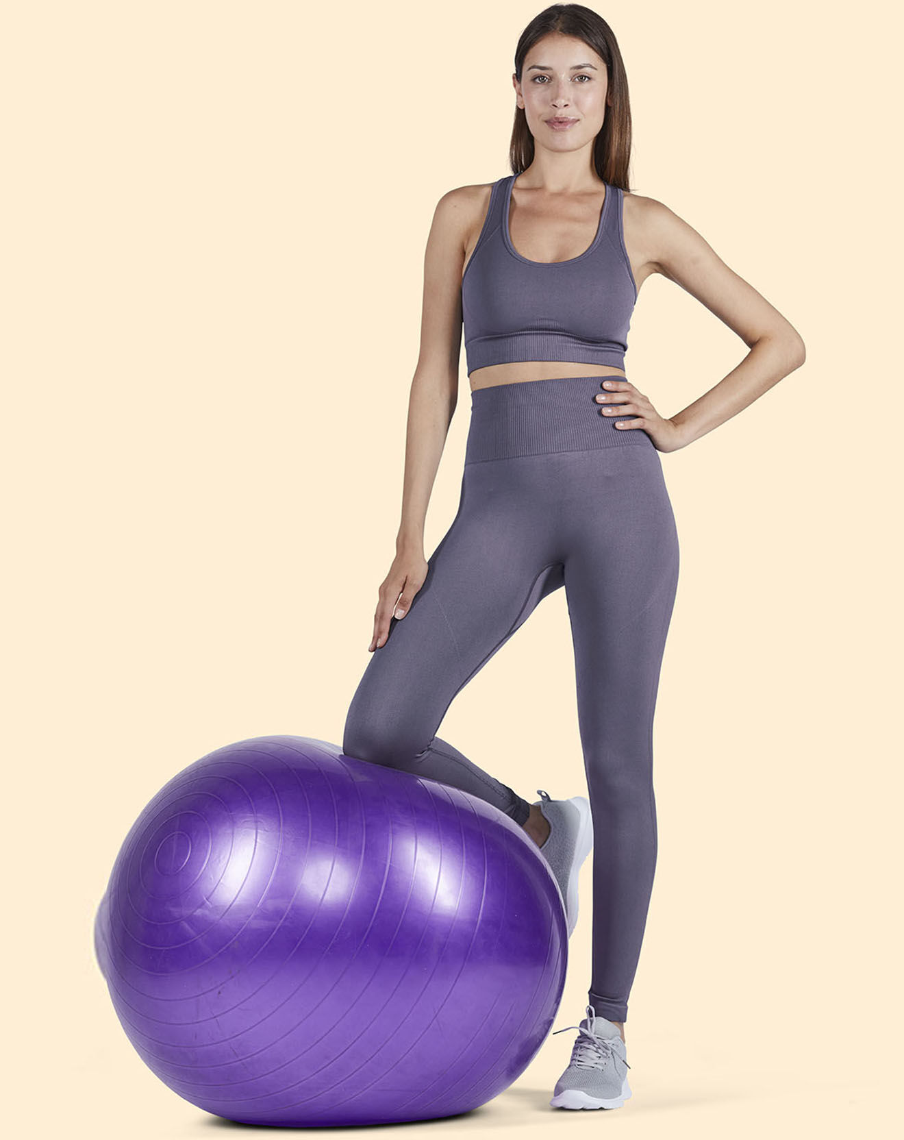 Onamaste Brassière de sport Maintien léger mauve