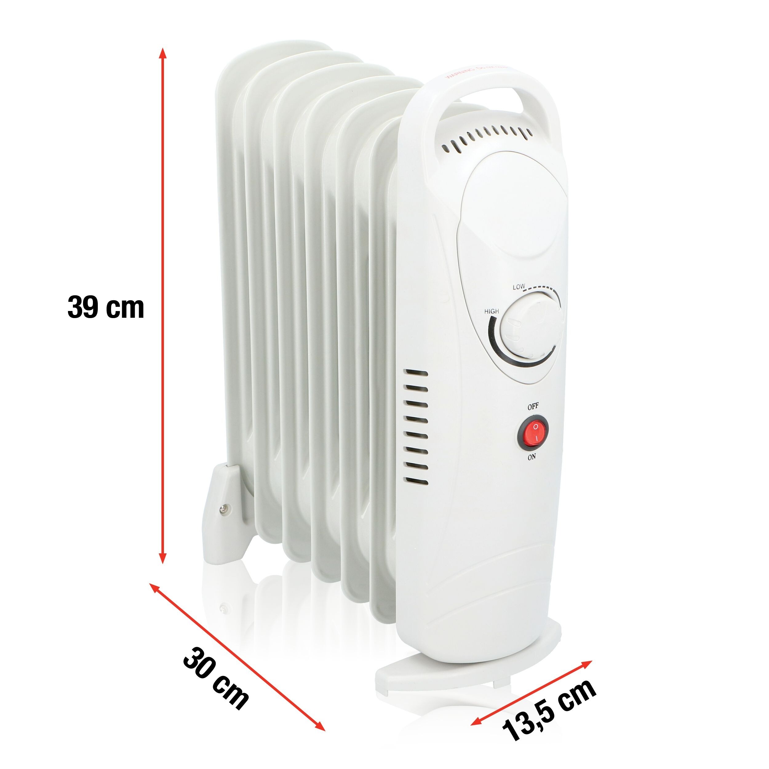 Alpina Öl Radiator, 2 Stufen 850W, Thermostat, Überhitzungsschutz