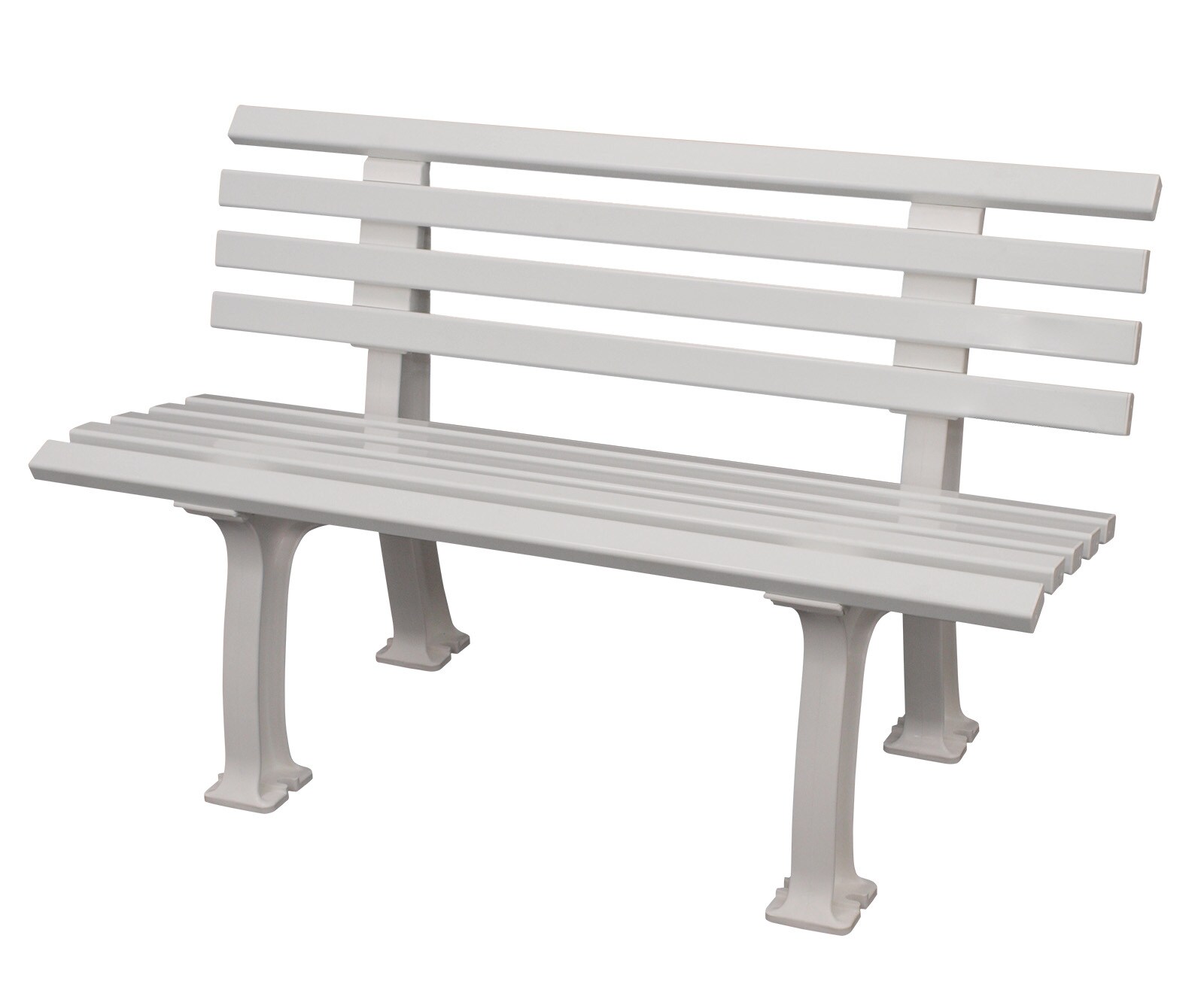 gartenmoebel-einkauf Bank IBIZA 2-sitzer, Kunststoff weiss
