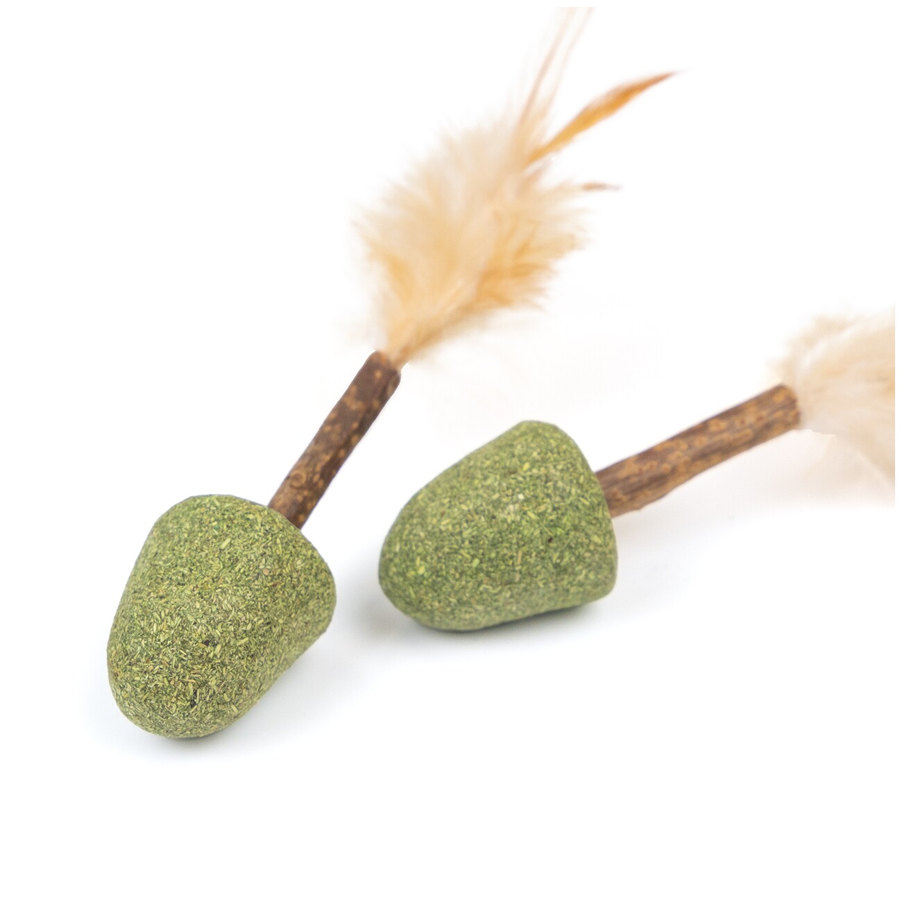 Canadian Cat Company Katzenminze Happen mit Matatabi Sticks & Feder 2 Stk