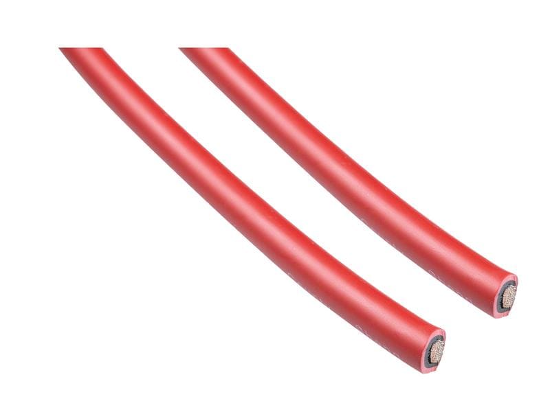 FURBER.power Solarkabel 6 mm² Rolle 100 m, Rot Anschlusskabel Solarpanel mit offenen Enden
