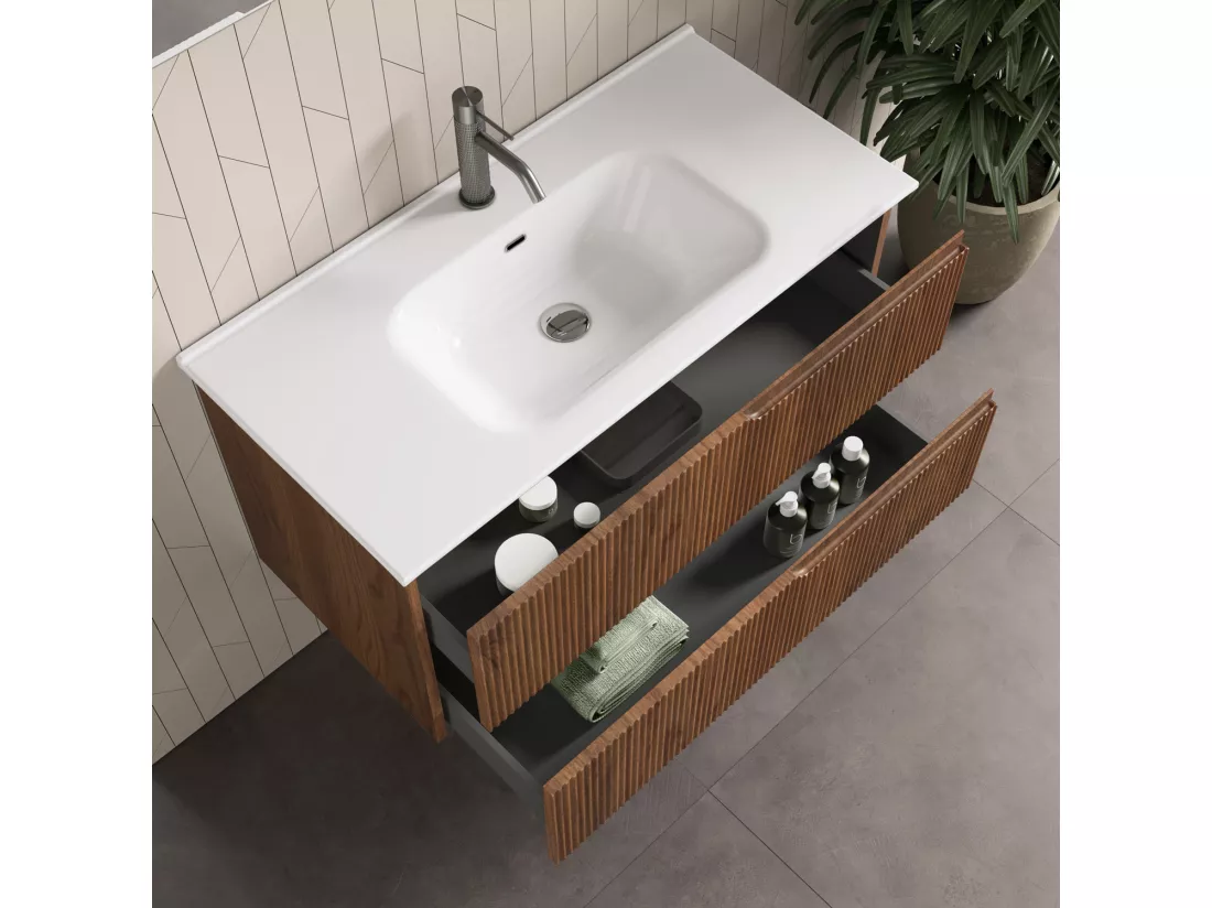 Ensemble salle de bain 4 pièces VENERE Chêne