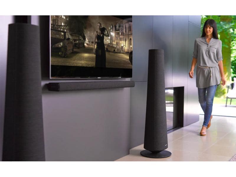 Harman/Kardon Standlautsprecher Paar Citation Tower Schwarz Intelligenter Standlautsprecher der Premiumklasse für eine beeindruckende Leistung