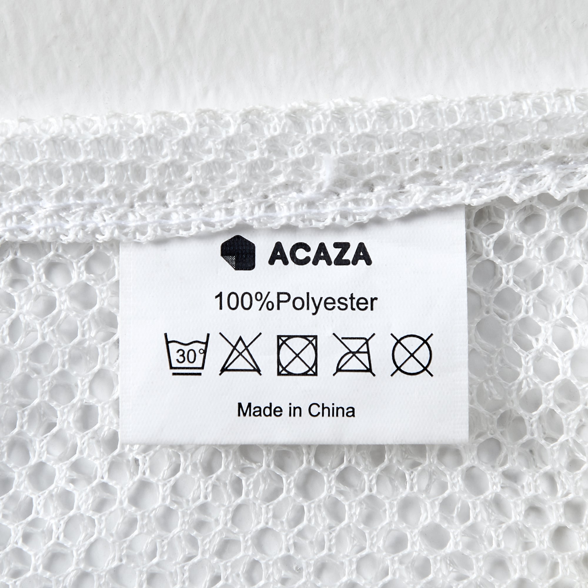 ACAZA Wasmand - Wassorteerder - 2 vakken - Bamboe - Beige