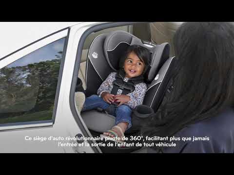 Evenflo Siège d’Auto 2-en-1 Rotatif Slim Resolve360 - Noir Canton