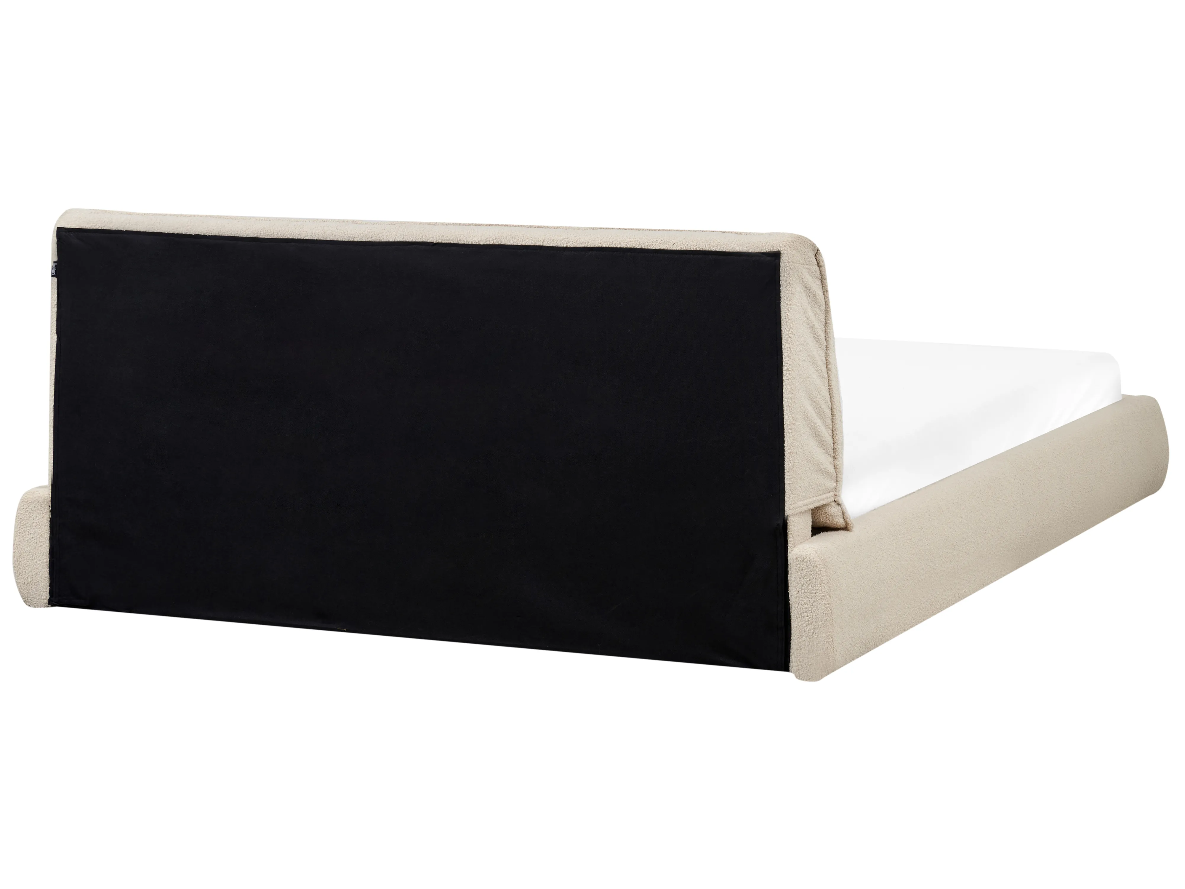 Waterbed Bouclé VINAY 180 x 200 cm Lichtbeige