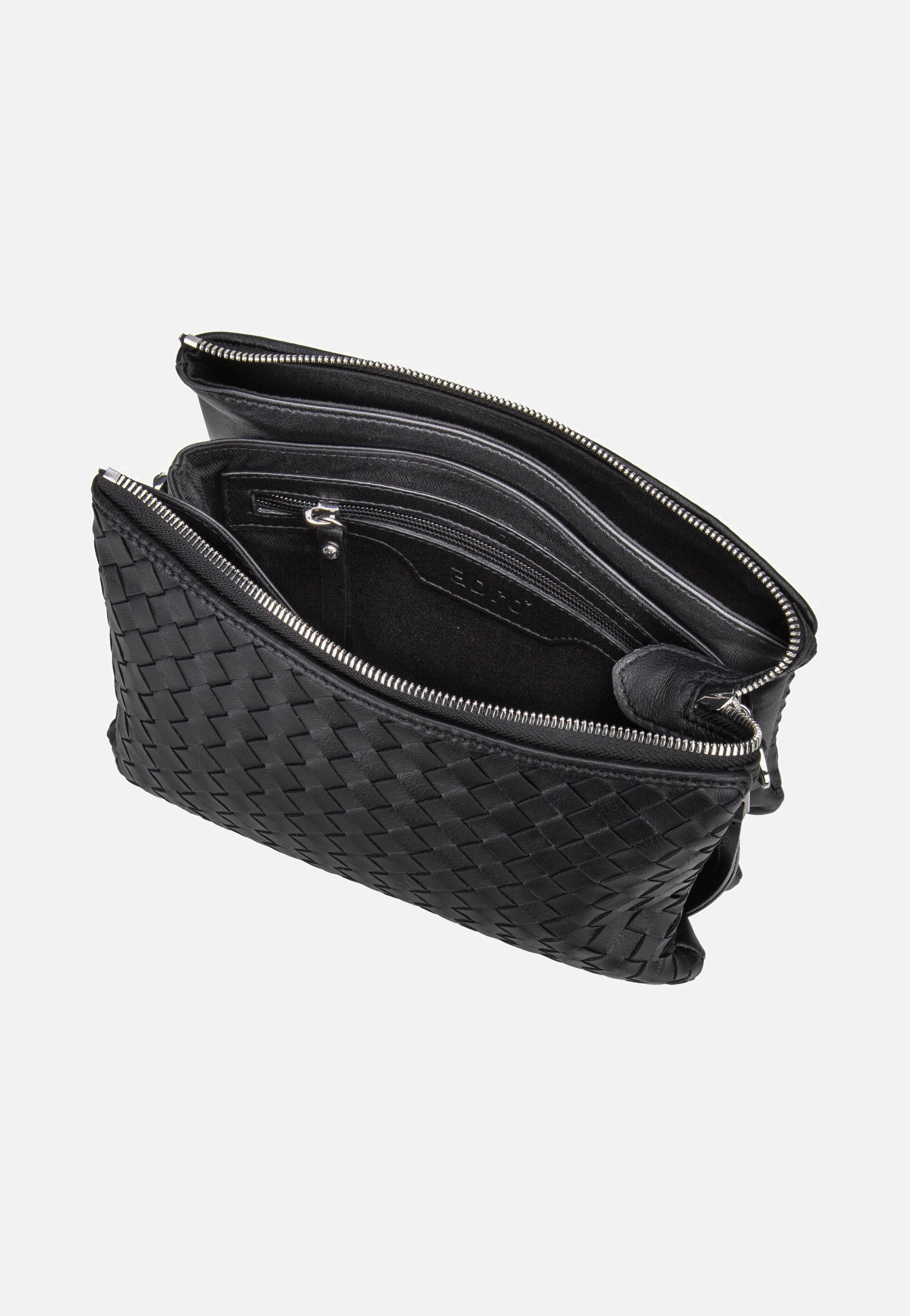 Threefold Piuma Weaving Black/Nickel - Crossbody Bag
