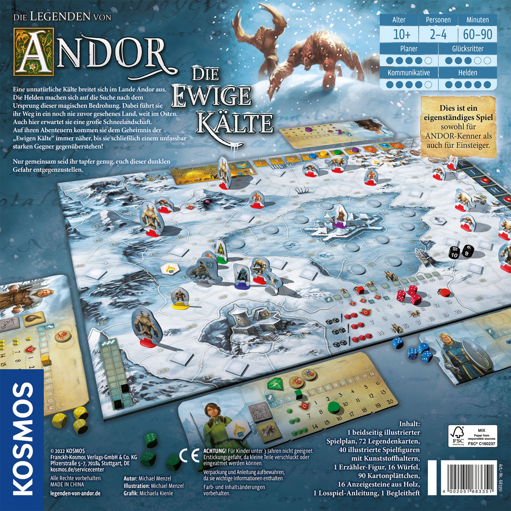 Kosmos Brettspiel Die Legenden von Andor - Die ewige Kälte