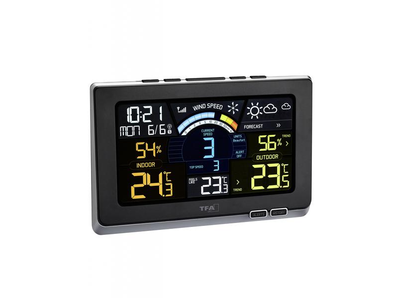 TFA Dostmann Wetterstation Spring Breeze Funk-Wetterstation mit Sender und Windmesser
