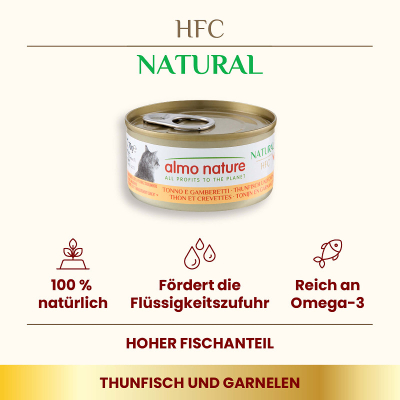 Almo Nature HFC Natural Thunfisch & Garnelen 70g