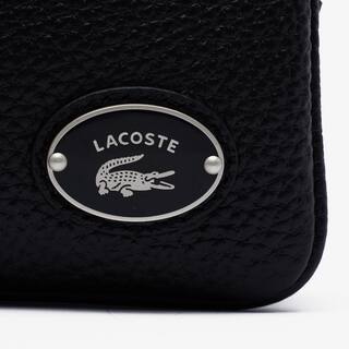 Pochette double Origin Croc en cuir Sacs à bandoulière - Noir - Lacoste - Femme