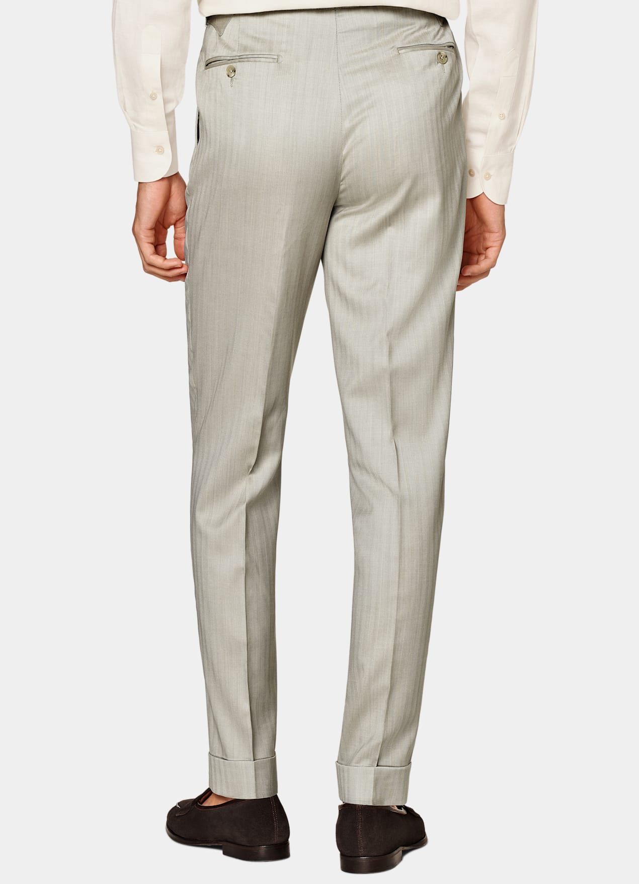 Costume Havana coupe Tailored sable à chevrons