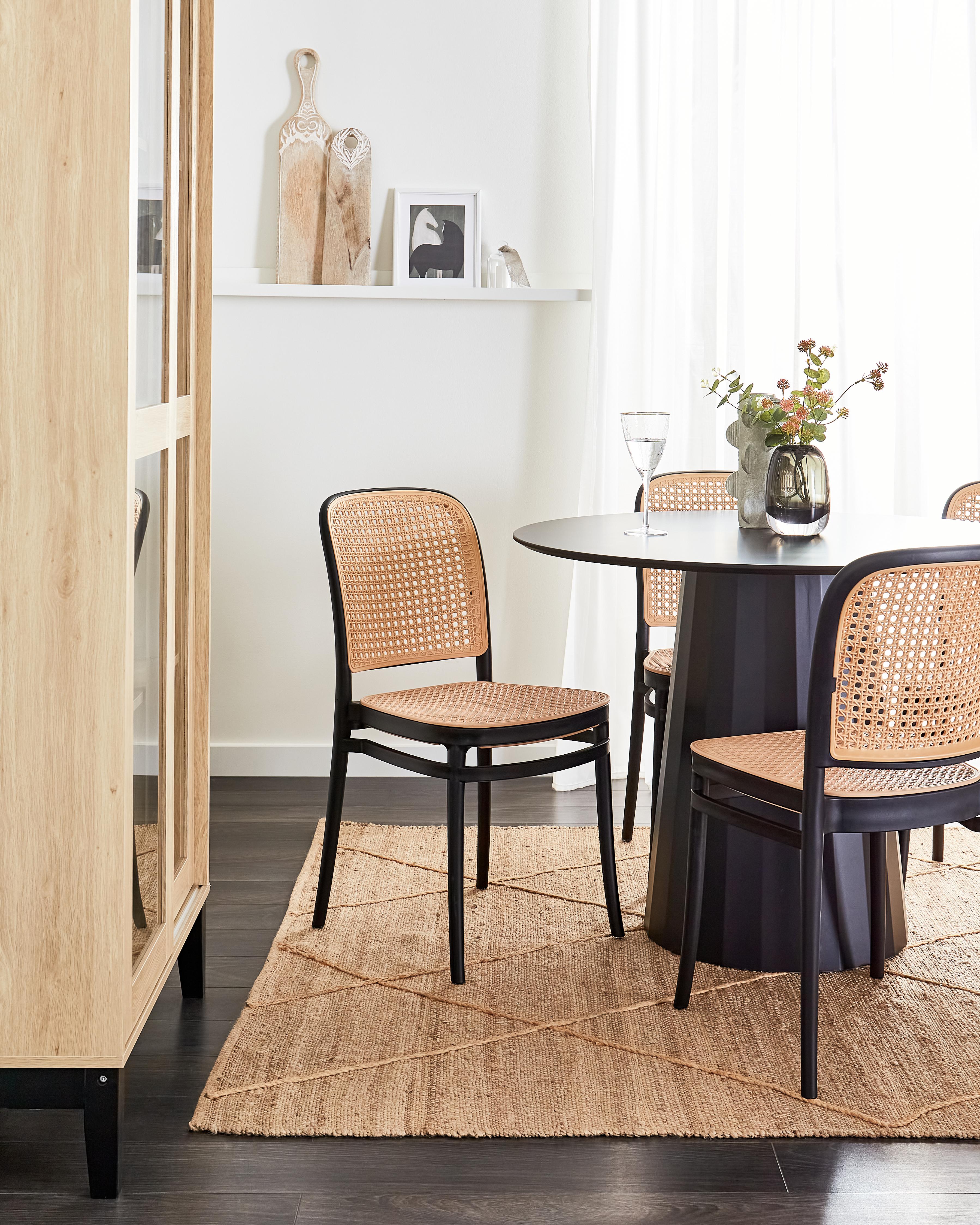 Set van 4 tuinstoelen PLOSE Beige