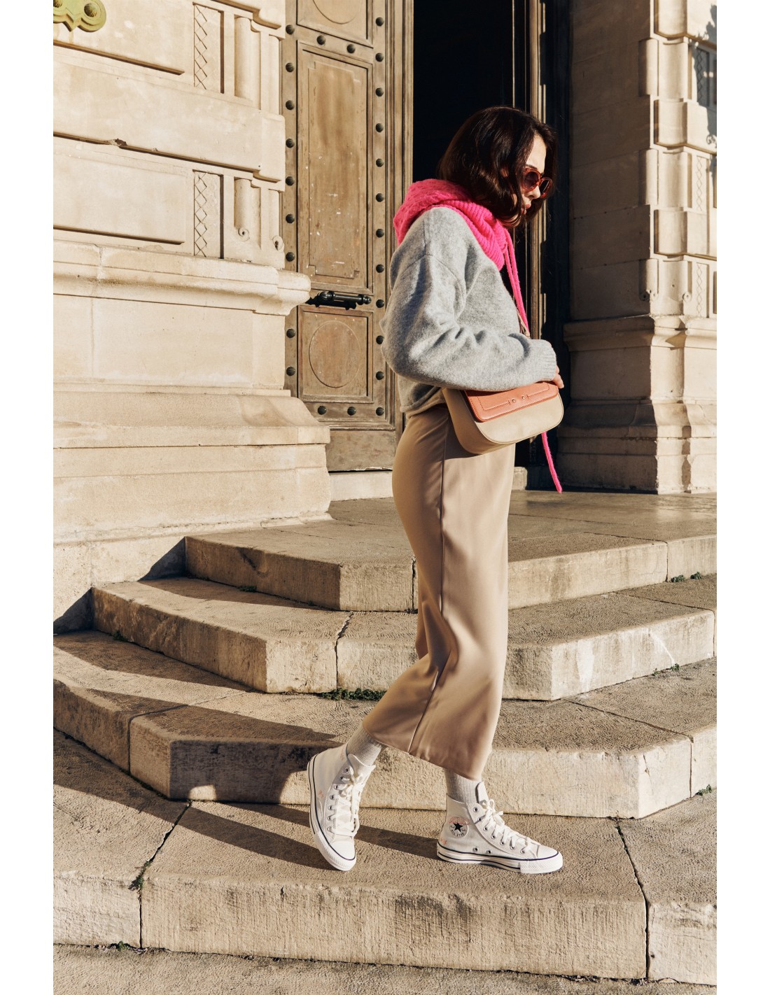 converse Sneakers Femme ctas hi egret/cave Beige/Rose phase