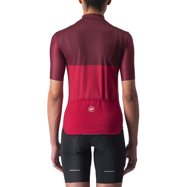 Maillot vélo CASTELLI MAILLOT VELOCISSIMA ROUGE/BORDEAUX