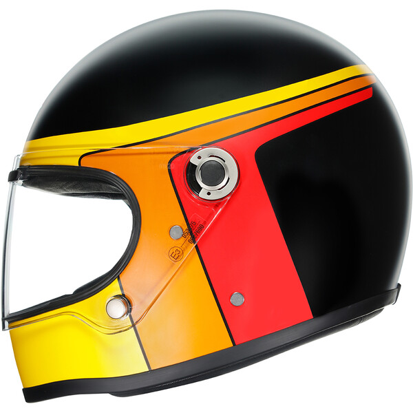 AGV - Casque X3000 Gasoline Noir Mat / Jaune / Orange / Rouge
