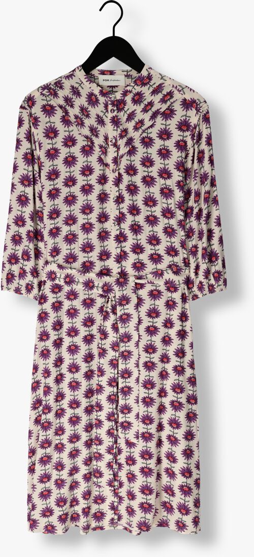 POM AMSTERDAM roest pom amsterdam midi jurk stella flower ecru dress