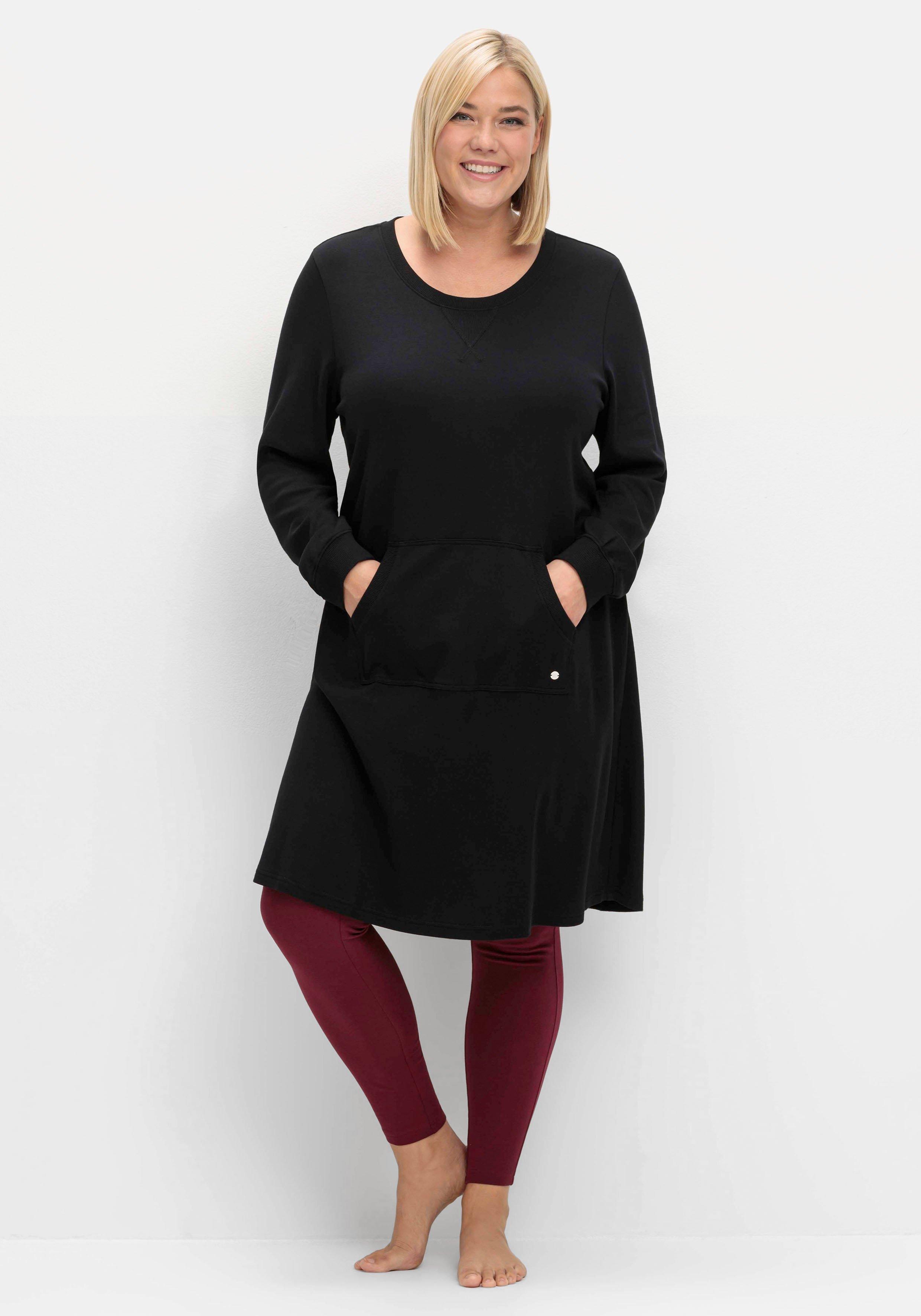 Jerseykleid mit Kängurutasche, in leichter A-Linie