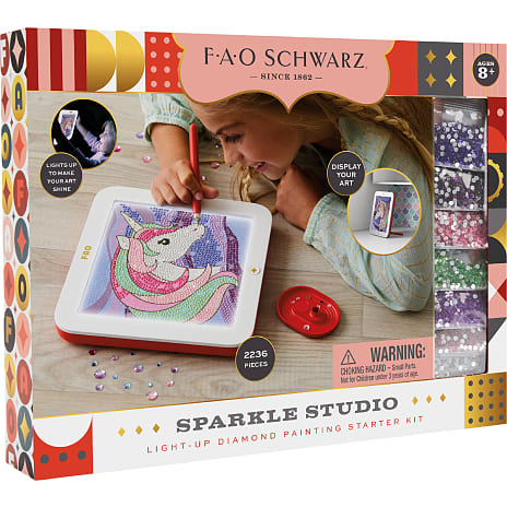 FAO Schwarz Diamond art - Glitter Enhjørning sæt