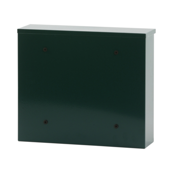 V-Part Wandbrievenbus groen staal - 31.5 cm