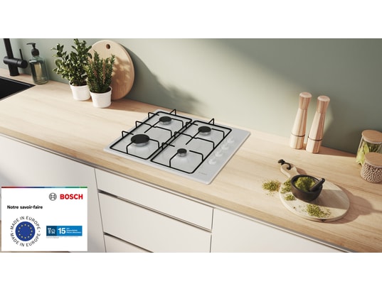 BOSCH - Plaque gaz PBP6B2K80, Série 2, Thermocouple