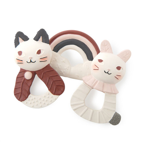 Anneau-caoutchouc naturel Chat Après la pluie - MOULIN ROTY